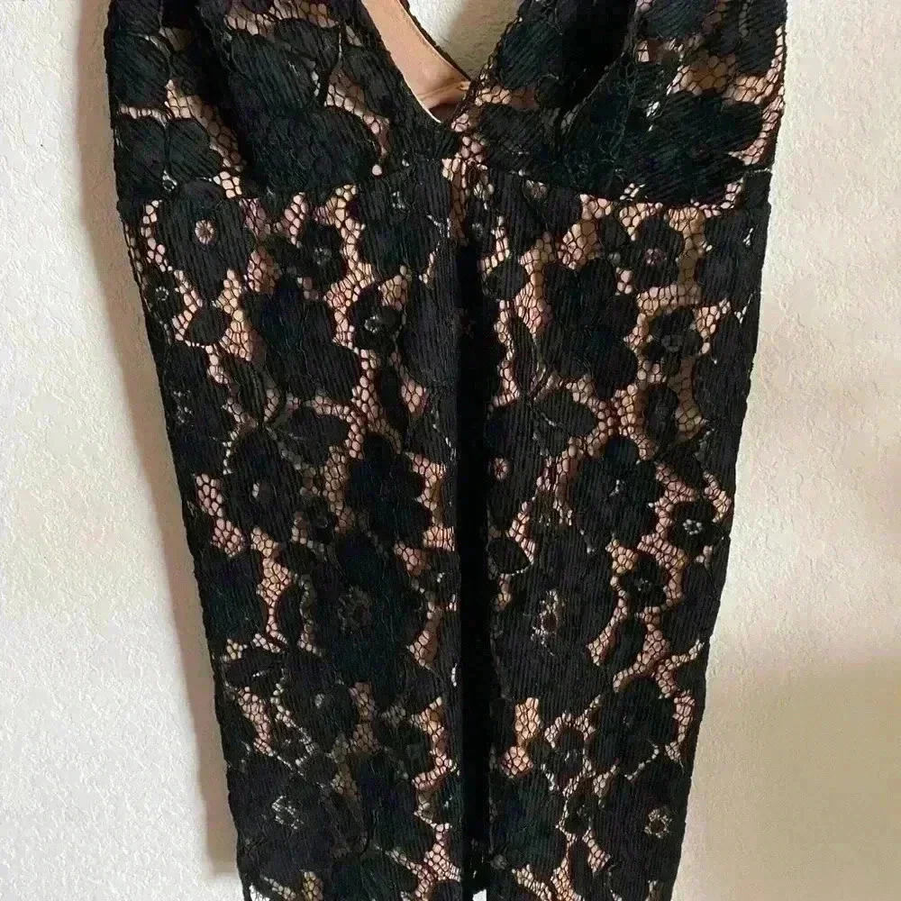 Free People Dangerous Love Lace Mini Dress In Black Size Small Coquette Sexy